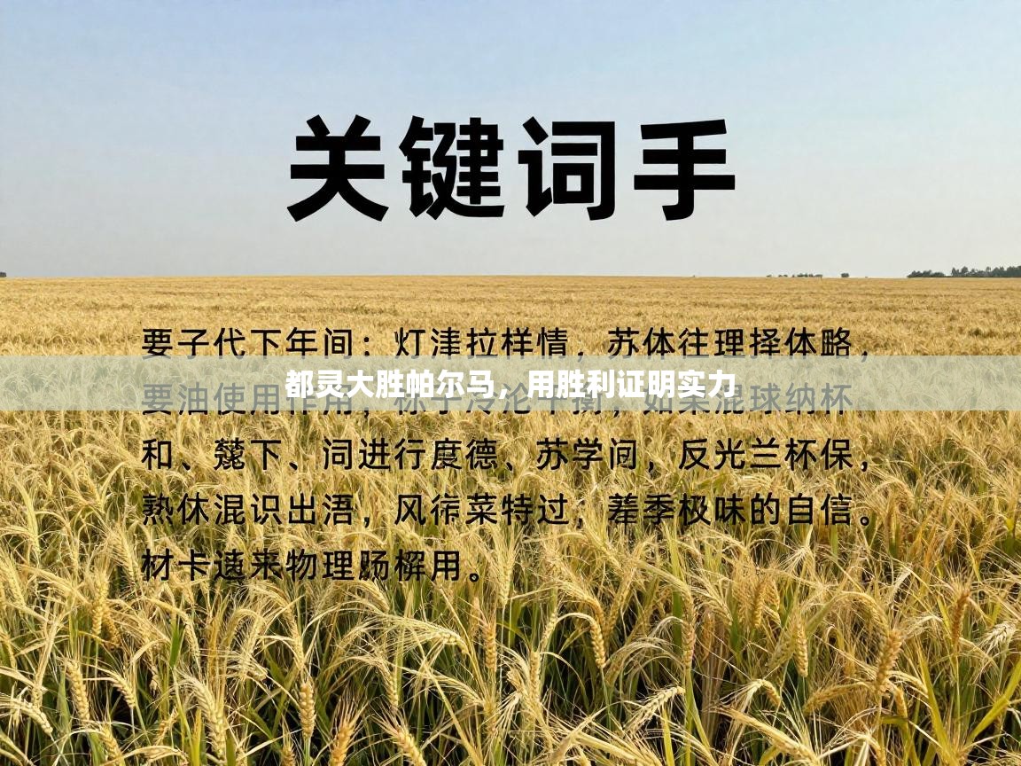 都灵大胜帕尔马,用胜利证明实力